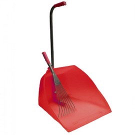 Tubtrugs Faulks Big Tidee - Extra Large Poop Scoop Muck Skip With Rake-Red