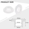 QUARKZMAN Pack of 12 Flange Sockets Plastic Bushings ID 10