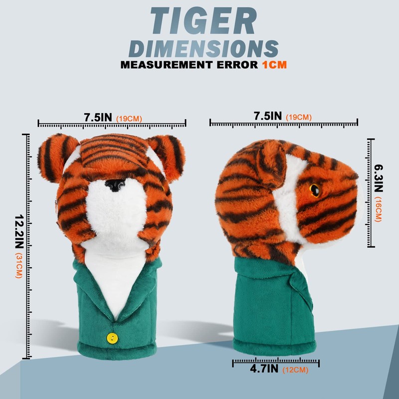 BIG TEETH Golf Novelty Driver Woods Head Cover Club Headcover
