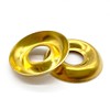 (100 Pieces) 1/4" Brass Finishing Cup Washers