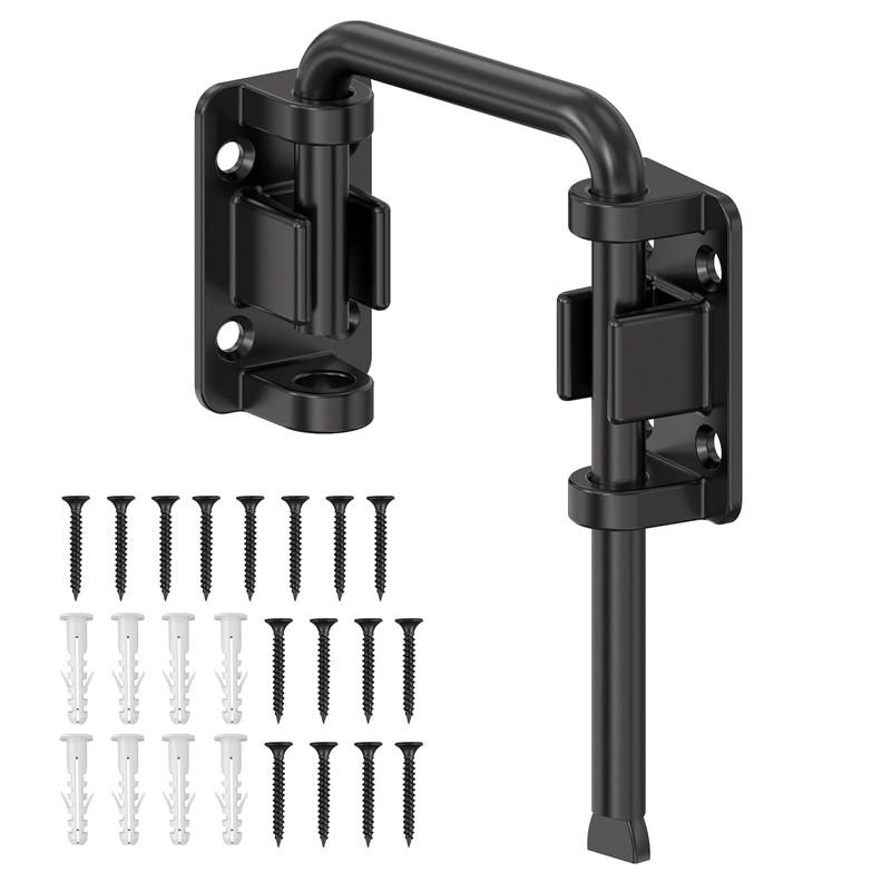 BiceNoning Sliding Door Loop Lock, 90/180 Degree Stainless Steel Patio