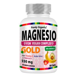 Magnesio Natural Women Complex -para Mujeres, 90 Cap Sin sabor