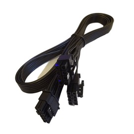 lilila-ree GPU Power Cable for HP DL580 DL585 DL980 G7 Server, 10 Pin to Dual PCI-E 8 Pin(6+2) Power Adapter Splitter 25-in(63.5cm), Black