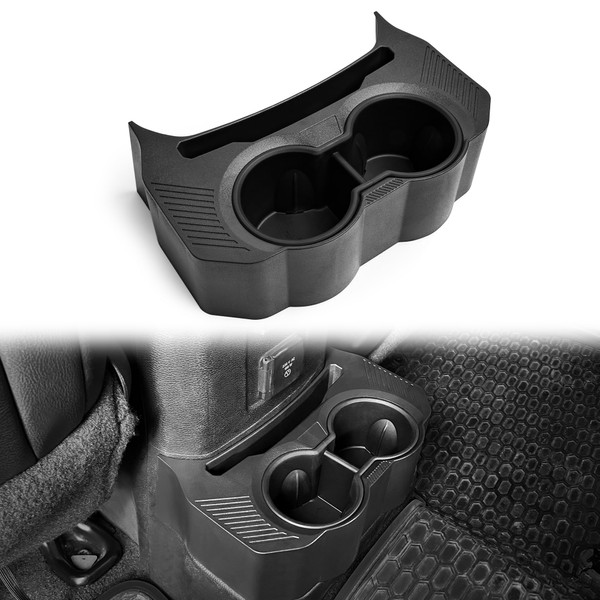Rear Cup Holder Compatible with 2018-2023 Jeep Wrangler JL JLU