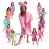 LEBENGOOD - Bathrobe for Girls, Children - 100% Cotton Oeko-Tex®