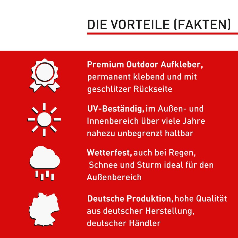 7 x Stickers Video Surveillance (10 x 10 cm) -
