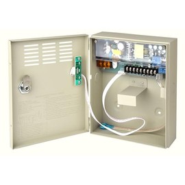 EVERSECU UPS Power Supply for Door Access Entry System, AC 110-240V to DC 12V 5A Worldwide Voltage with Battery Link for Acess Control Electronic Magnetic Lock (Battery Not Included)