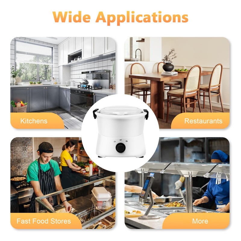 WUSILILU AOT-P09 Electric Potato Peeler, 85W 0.8kg Capacity One-button Drive