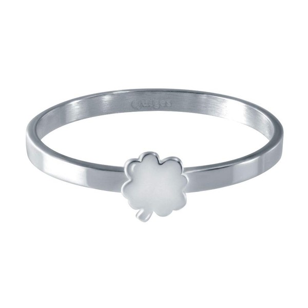 Quiges Stainless Steel Stacking Ring Filling Ring Clover Leaf 2