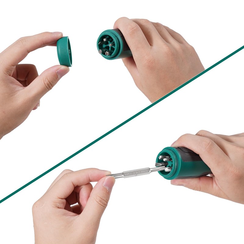HYCHIKA Ratcheting Screwdriver 16-in-1 Multi Bit Screw Driver, Ratchet Screwdriver