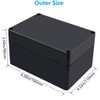 Otdorpatio Project Box ABS Black Electrical Boxes IP67 Outdoor Waterproof