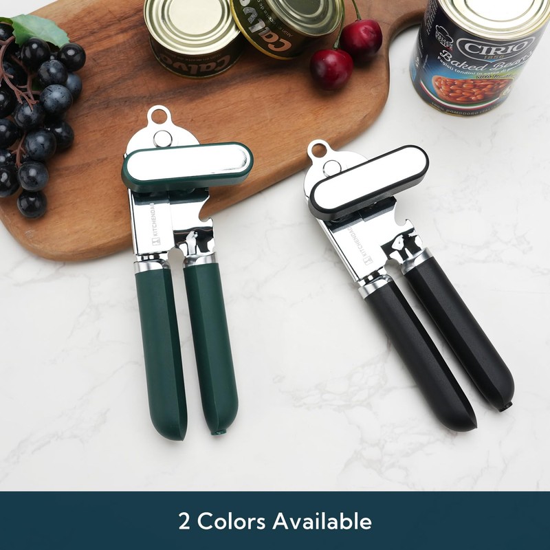 KITCHENDAO Manual Can Opener, Super Sharp Sandvik 12C27 Blade, Handheld