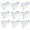 Homey Plastic Industrial Medium Paper Towel Case, White, Reinforced Body
