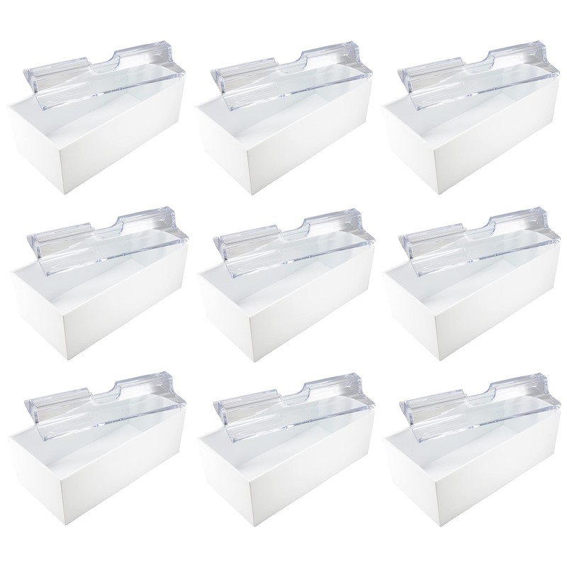 Homey Plastic Industrial Medium Paper Towel Case, White, Reinforced Body