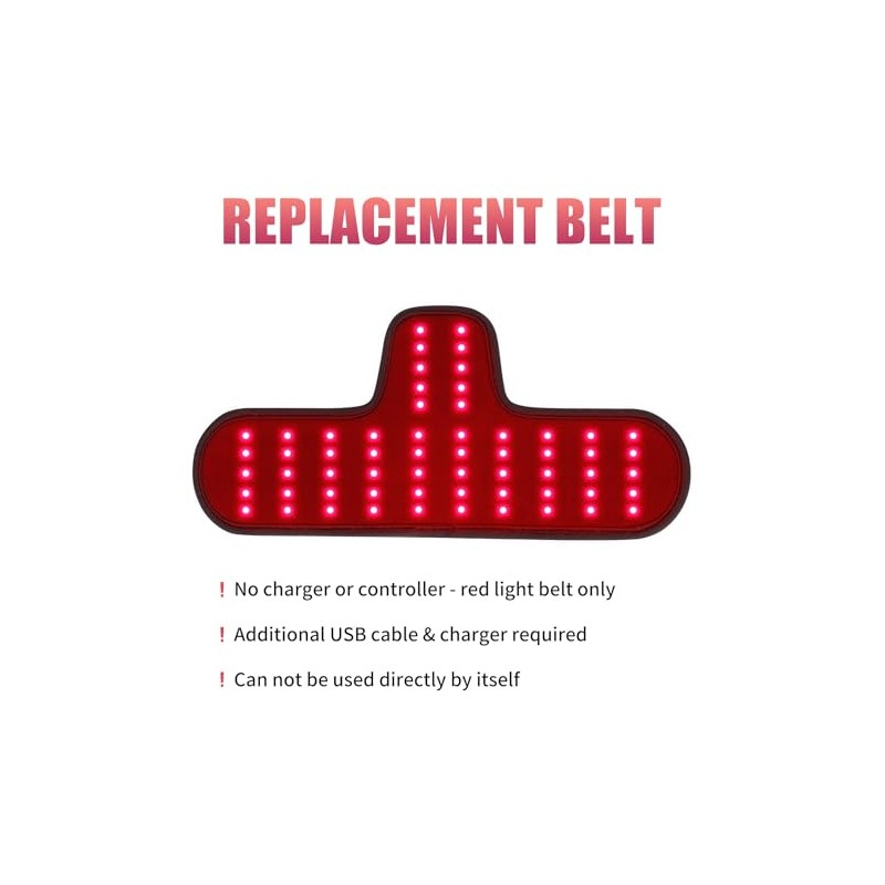 Replacement Red Light Therapy Belt – No Charger or Controller