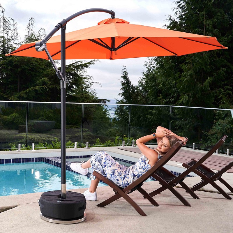 Gravipod DUO Round 2-Piece Design Detachable Umbrella Base Weight, Up