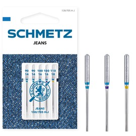 5 needles Schmetz thickness 90-110 jeans