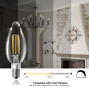 TJOY LED Candelabra Bulbs Dimmable, 60W Equivalent Chandelier Light Bulb,