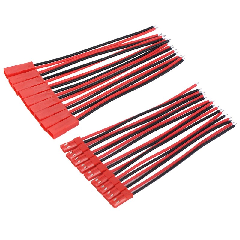 eBoot 20 Pairs 22 AWG Plug Connector 2 Pin Male