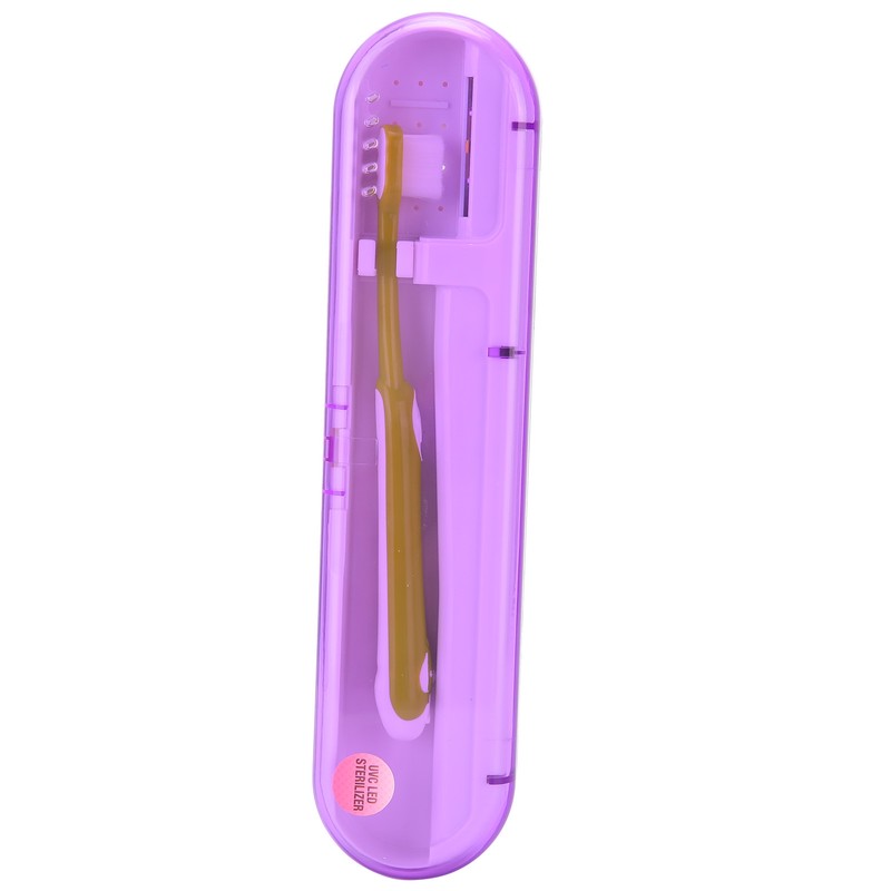 ZL‑08L UV LED Toothbrush Holder Cleaner Portable Ultraviolet Toothpaste CleanerPurple