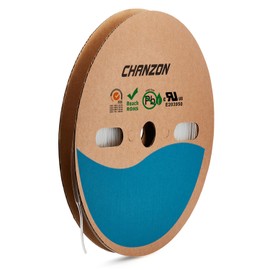 Chanzon 2:1 Ratio - 80Ft Roll - 3/32" (2.5mm) Heat Shrink Tubing 2:1(25M Total Length) Clear/Transparent Polyolefin Sleeving Wrap Shrinking 2 to 1 1pcs