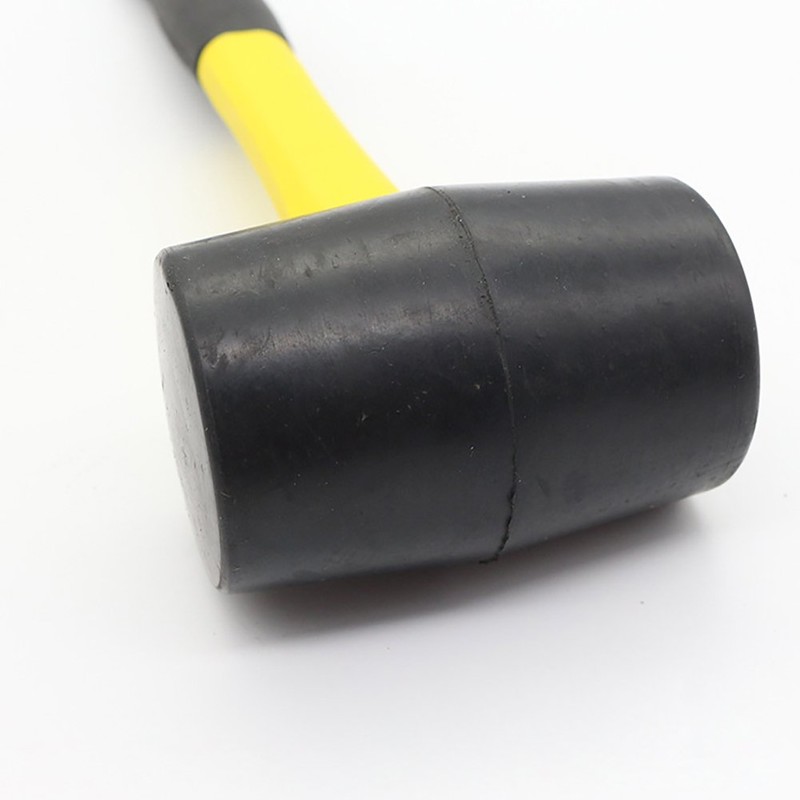 TOOLSTAR Rubber Hammer Mallet, 12oz Double Head Soft Hammer with