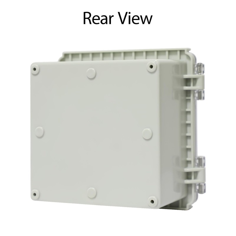 LeMotech Electrical Box, IP67 Waterproof Hinged Clear Cover Stainless Steel
