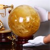 Citrine Round Citrine Topaz Citrine Crystal Ball Purifying Ripple Crystal