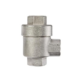 BQE-04 Pneumatic Quick Exhaust Valve, 1/2 Inch Female Thread Brass Air Exhaust Valve, One-Way Flow Direction (Silver)