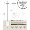 TENGXIN Modern Pendant Light,Brushed Nickel Modern Pendant Light for Kitchen