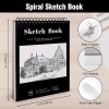 Prudiut 1 Pack /100 Sheets Sketch Book, 8.5 x11 Inch