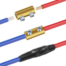 Linkstyle 30pcs 10 AWG Gauge Wire Connector Nut Kit, 60A Quick Splicing Wiring Connection Terminal, with Screws and Heat Shrink Tube