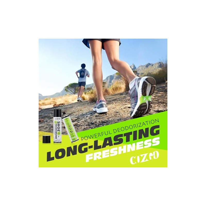 COZGO Shoe Deodorizer Spray - Long-Lasting Odor Eliminator