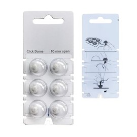 Hearing360 6 Click-Open Domes for Signia, Rexton (L 10 mm)