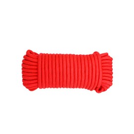 Himtop 30M Red Nylon Rope 6MM Multi-functional Nylon Rope Cord Hanging String, Traction Tying Rope for Camping Outdoor Activities Garden Bundling Garage Clothesline