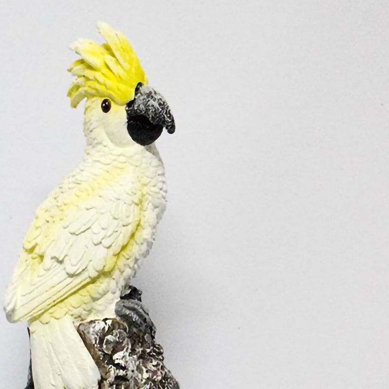 Solar Ground Insert Landscape Light Resin Parrot Shape Outdoor Garden