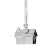 Waterford Gingerbread House Silver Plated Tree Ornament.