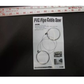 Unbranded 3pcs  LOT OF NEW PVC PIPE 24" STAINLESS STEEL CABLE SAW SETS
