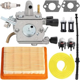 ZAMDOE Carburetor for stihl FS120 FS200 FS250 FS300 FS350 FR350 FR450 FR480 String Trimmer Brushcutter Replaces # 4134 120 0653, 4134 120 0603 with Air Filter Spark Plug Primer Bulb