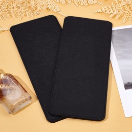 PH PandaHall Black Felt Base Shaper, 2pcs 12x5" Bag Bottom Shaper Pad Arc Corner Bag Liner Board Insert for Tote Leather Purse Handbag Crossbody Bag Backpack Canvas Travel Bag, 6mm Thick