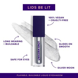 Unicorn Snot Liquid Eyeshadow Makeup - Eyelighter - Buildable & Playable Liquid Eye Shadow - Smooth Gliding Intense Color - Metallic Eyes & Lip Glitter for Festivals,Pride, Cosplay -Metallic Pink(Pop)