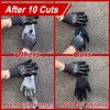 2 Pairs Highest Level Cut Resistant Gloves, ANSI A9 Cut