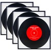 ReqiHome 4 Pack, Black Music Record Album Frame, Display 12.5"x12.5"