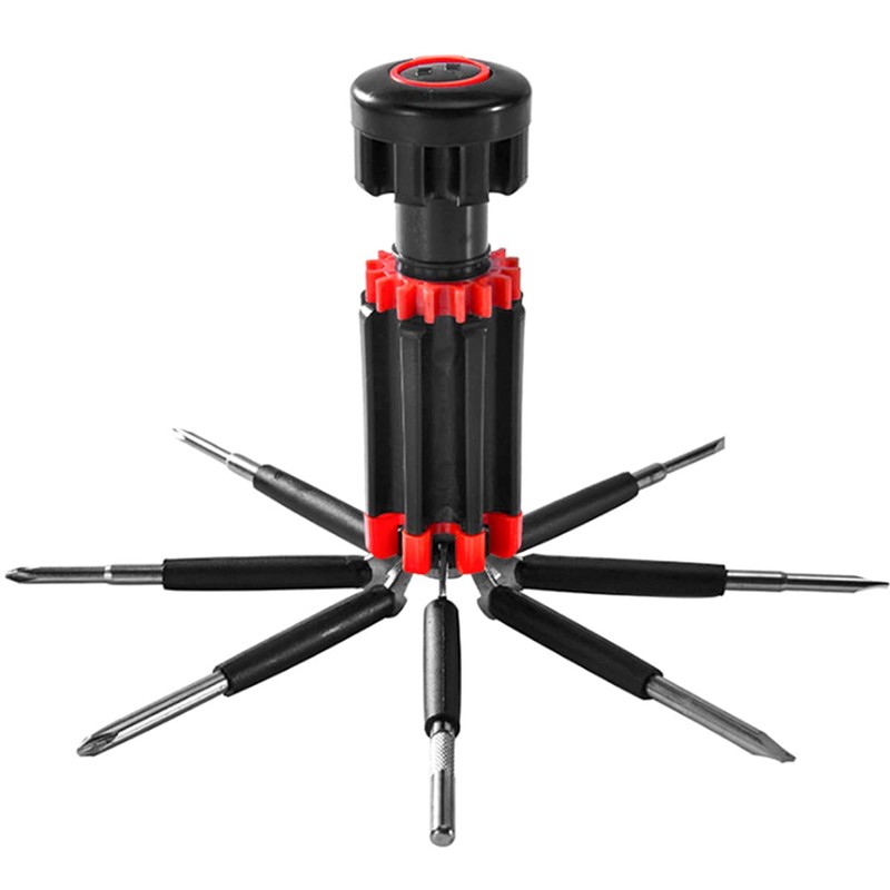 ANCLLO 8 in 1 Multifunction Screwdriver with Light, Foldable Design