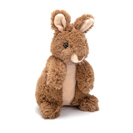 Wild Republic Hug'ems Mini Kangaroo, Stuffed Animal, 7 Inches, Plush Toy, Fill is Spun Recycled Water Bottles