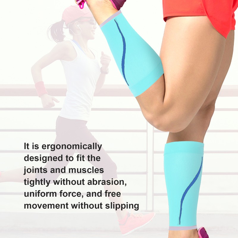 Calf Compression Sleeves Breathable Reduce Pain Breathable Moisture Wicking Relieve