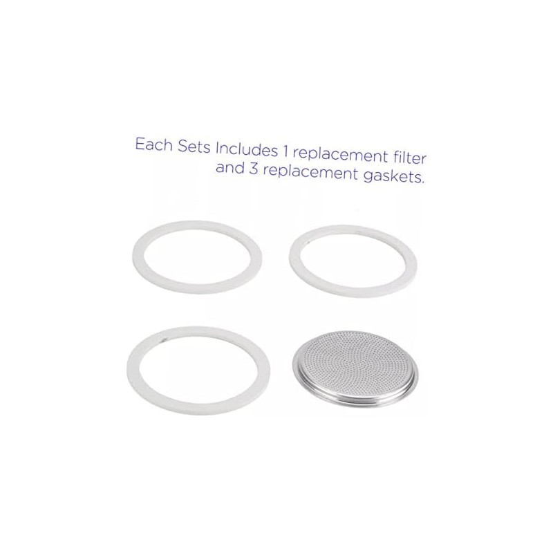 MAGICLULU 10 Piezas Anillo de Silicona para Cafetera Junta de