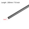 sourcing map 5 pcs Carbon Fibre Rod for RC Aircraft