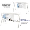 95 inches Foldable Clothes Drying Rack, Heavy Duty Stainless Steel