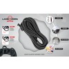 Langhorn black elastic bungee cord, 10 meter 32 feet 5/32”